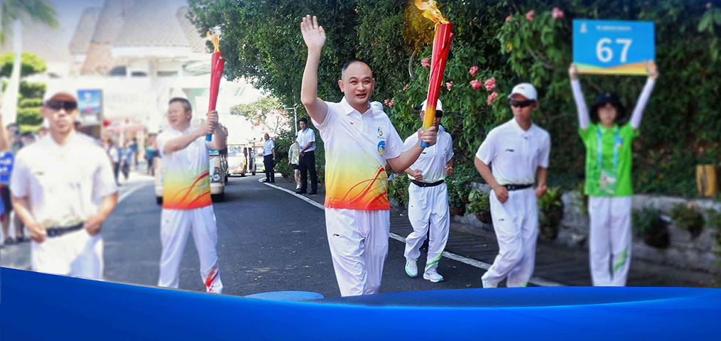 三亚亚洲沙滩运动会丨非凡国际赵董热情递火，燃领热泵行业新未来！